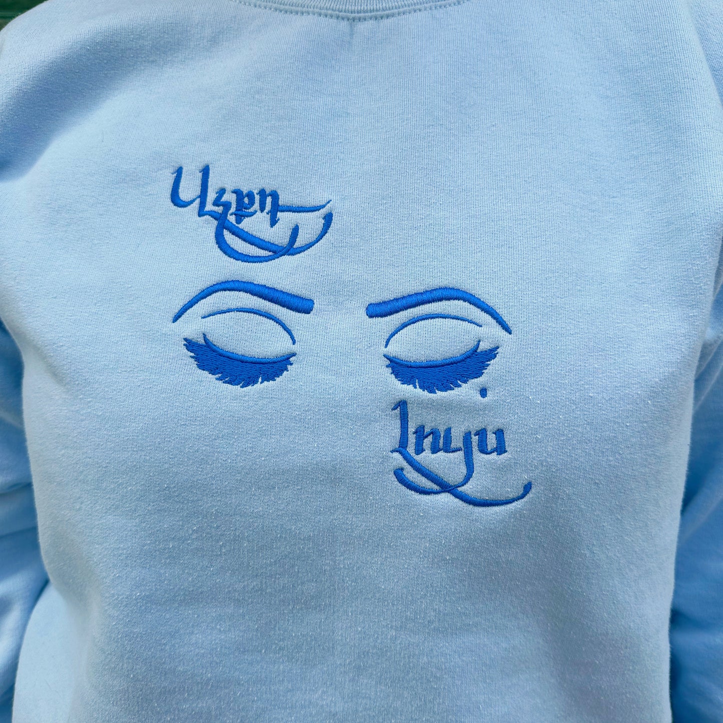 Achkt Luys Blue Unisex Sweater